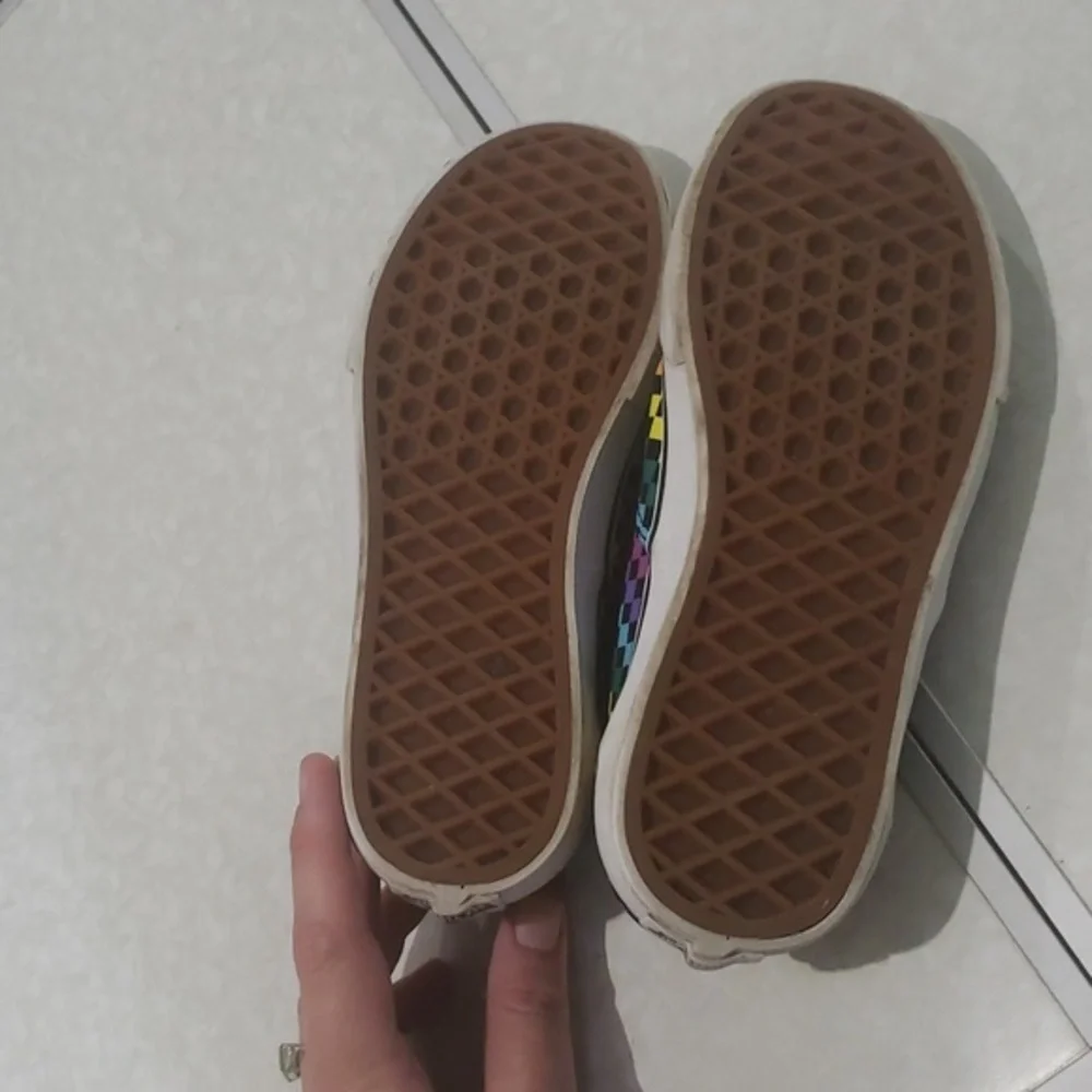 Vans Kids Doheny Rainbow Check‎ Sneakers Size 3